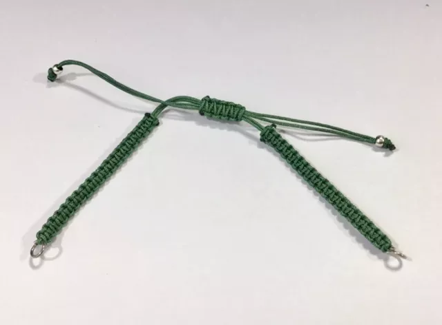 bracelet macramé prêt à l'emploi - Kaki