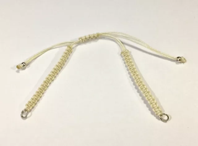 bracelet macramé prêt à l'emploi - Beige