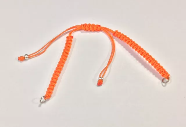 bracelet macramé prêt à l'emploi - Orange
