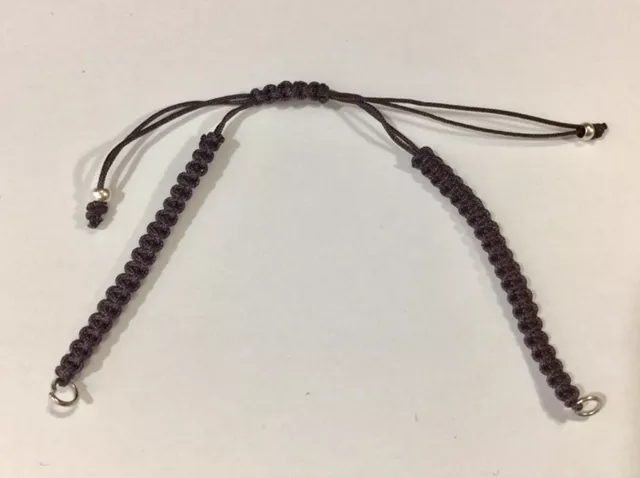 bracelet macramé prêt à l'emploi - Bordeaux