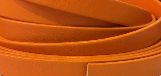 Cuir Chèvre - Plat - 10 mm - Orange arizona Orange