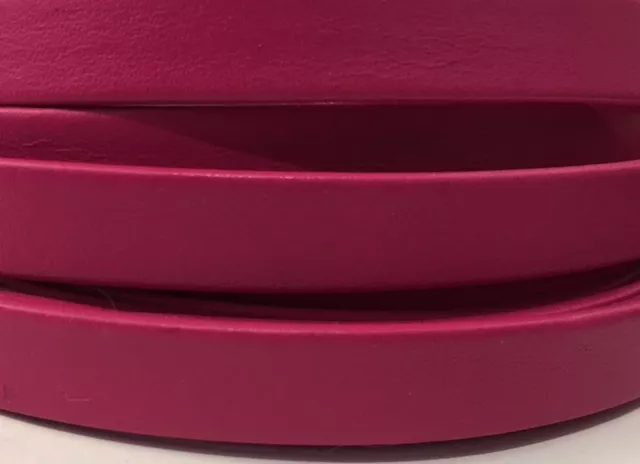 Cuir Chèvre - Plat - 10 mm - Rose fuchsia