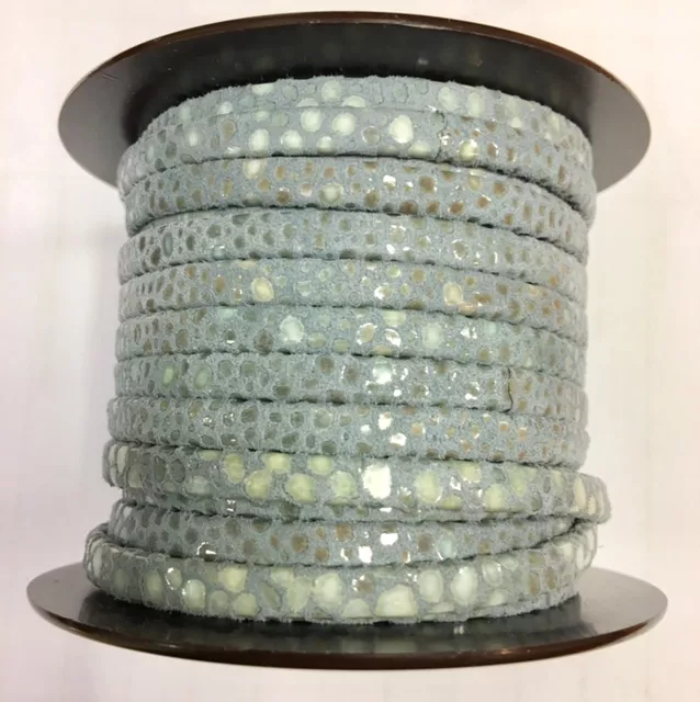 Cuir style galuchat en 5mm - Gris