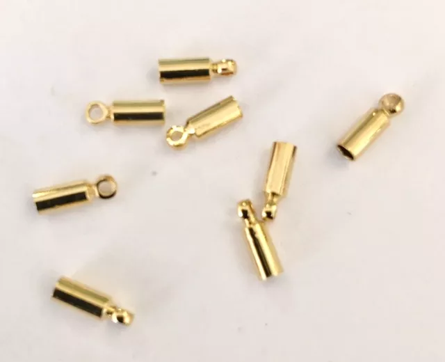 Embout laiton 2mm plaqué en France 10 microns - Or