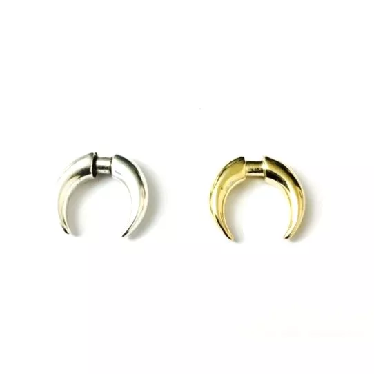 Os ou Lune en pendant 14 mm - Argent