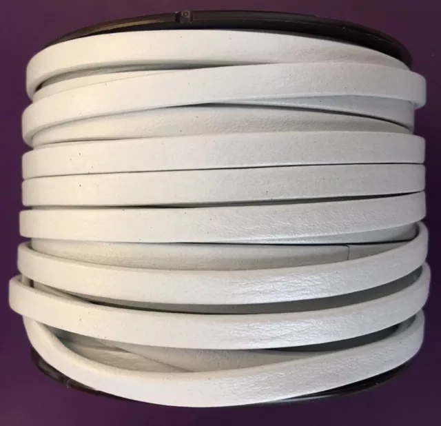 Cuir de chèvre 5mm nacré Star - Blanc