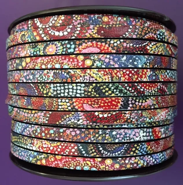 cuir de veau imprimé  - Rouge foncé