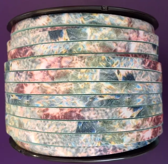 cuir de veau imprimé  - Vert d'eau