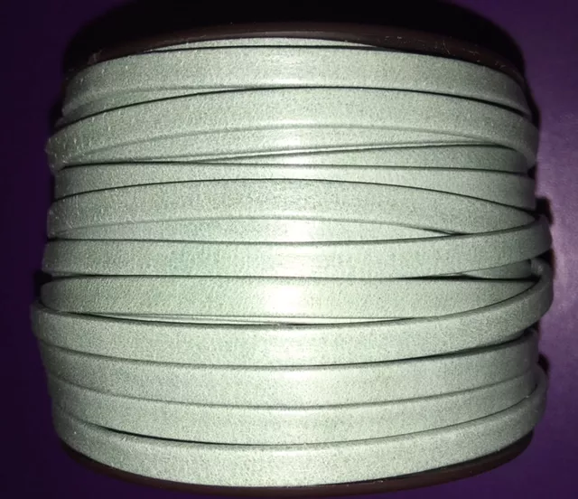 Cuir de chèvre 5mm Vintage - Vert