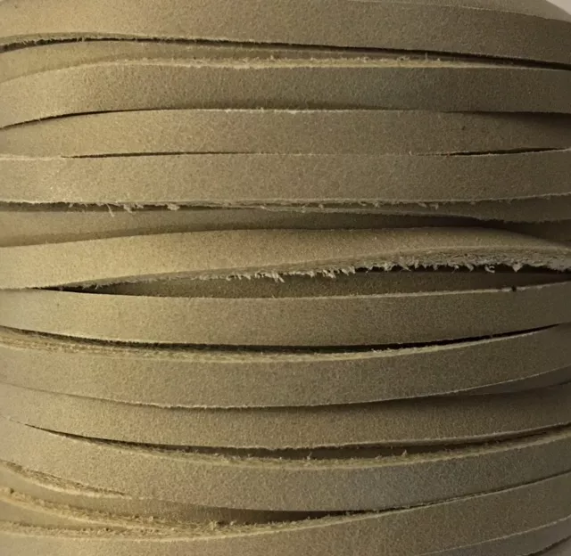 lanière 4 mm en veau non doublé pour sautoir - Beige arizona