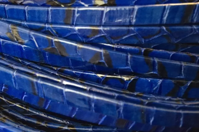 Veritable serpent sauvage 5mm - Bleu éléctrique