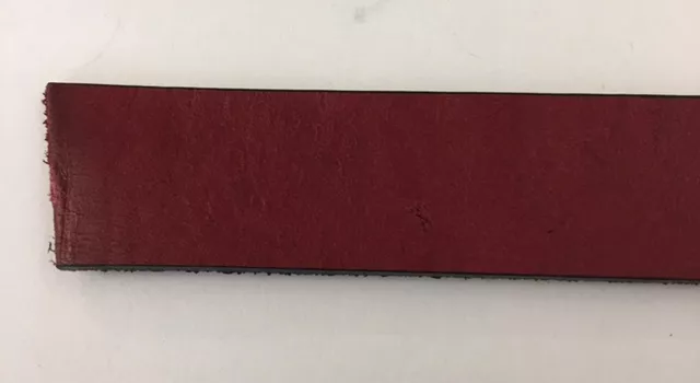 20 CM  de Cuir de veau en  20mm - Bordeaux