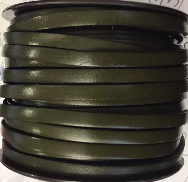 CUIR DE VEAU 5MM ITALIEN - nouvelles couleurs  - Kaki