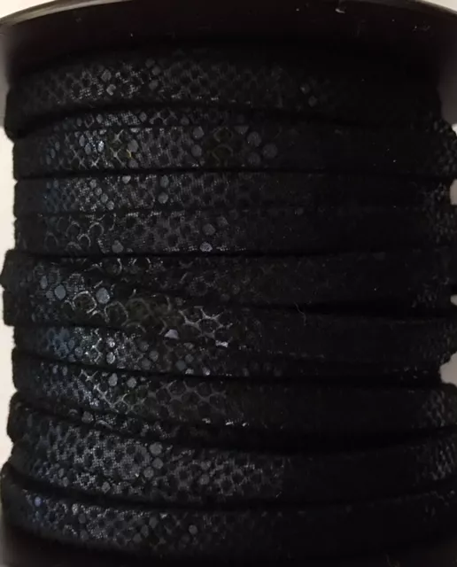 cuir de chèvre métallisé avec motif - Bleu marine