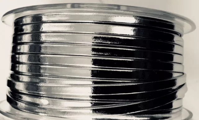 Cuir de chèvre 3mm doublé-NOUVELLES COULEURS - argent specchio