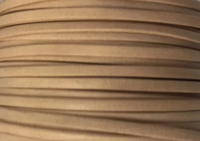 Cuir chevre 2mm doublé-20 nouvelles couleurs - Rose pâle