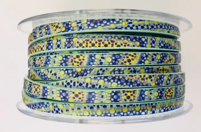 cuir de veau imprimé  - Vert turquoise