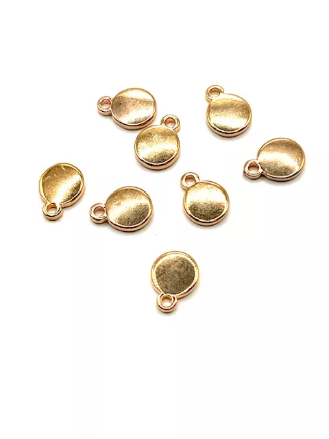 pendants médailles  - or rose