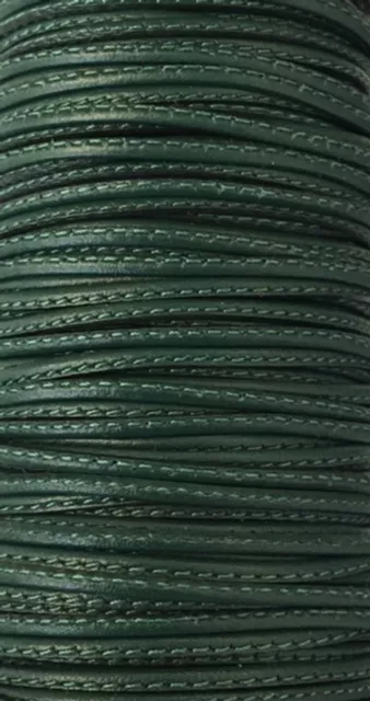 L599 Cuir cousu 1.5mm-43 COULEURS - Forest