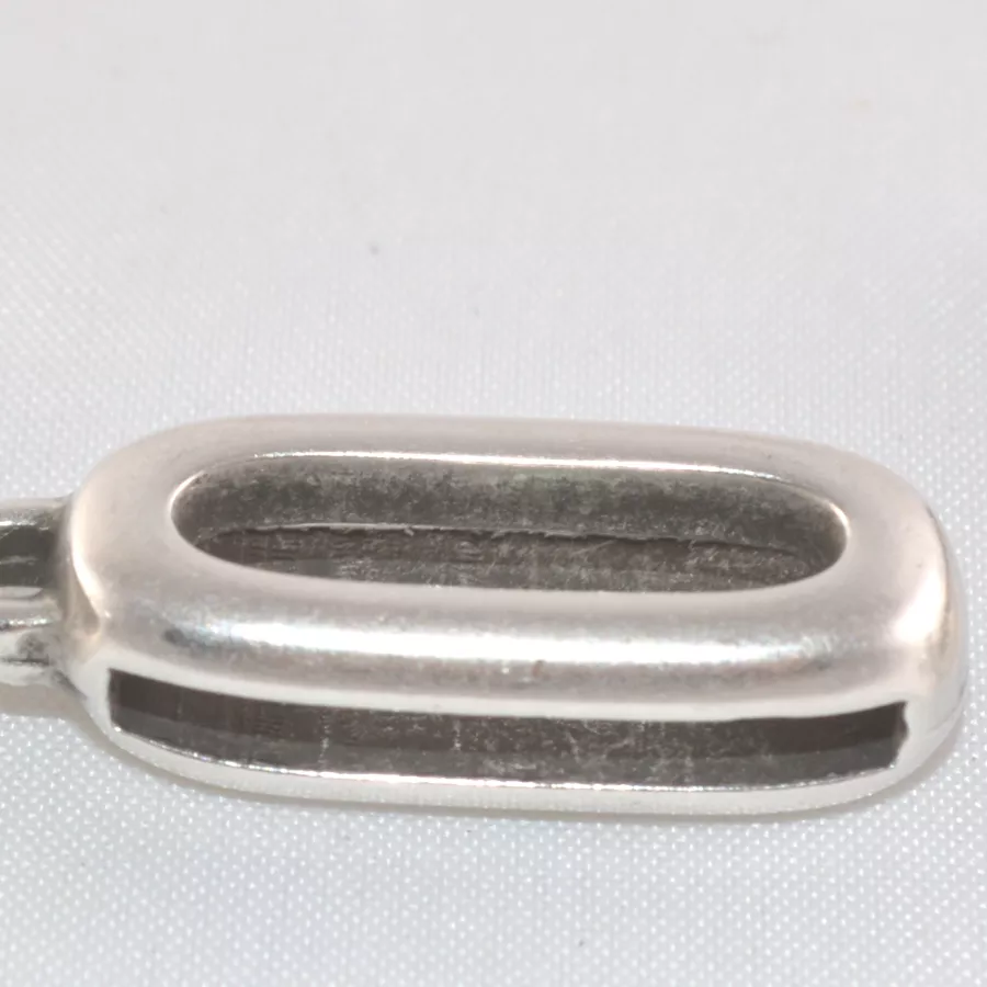 5 Accroches breloque pour cuir20mm plat