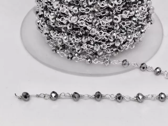 Chaine facette argenté - Argent