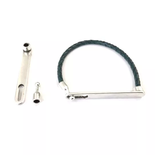 FERMOIR pour cuir rond 3.5-4 MM - Argent