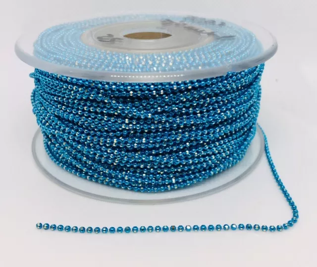 Chaîne boule en laiton colorée 1.50mm - Turquoise