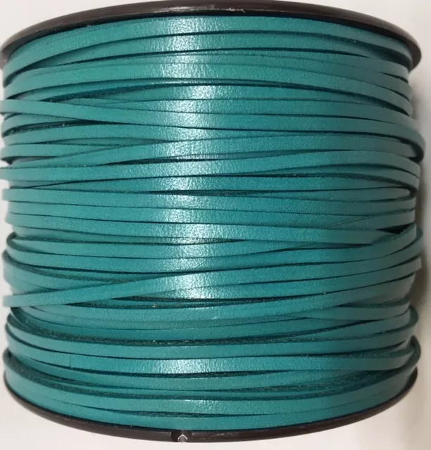 Cuir de veau 2mm plat-nouvelles couleurs - Vert d'eau