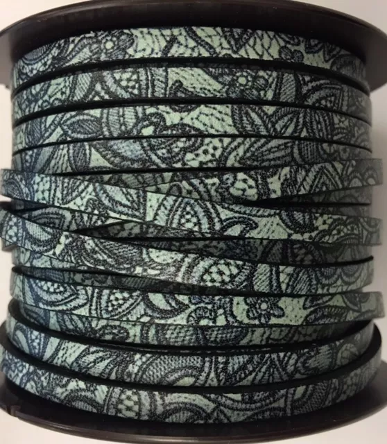 Imprimé veau 5mm - Celeste