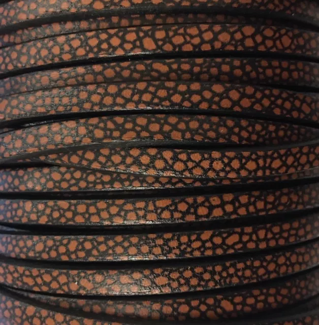 Cuir de veau 5mm imprimé points - Bordeaux