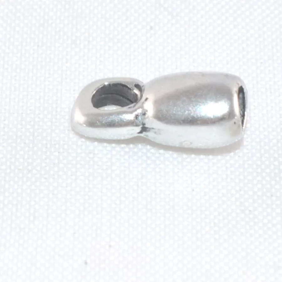 Embout avec anneau 2 mm pour cuir rond