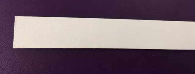 20 CM  de Cuir de veau en  20mm - Blanc