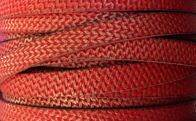 Cuir de veau 10 mm vagues - Rouge