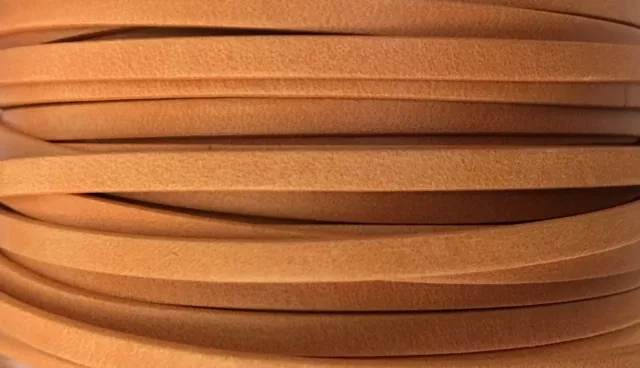 Cuir de chèvre 3mm doublé-NOUVELLES COULEURS - abricot