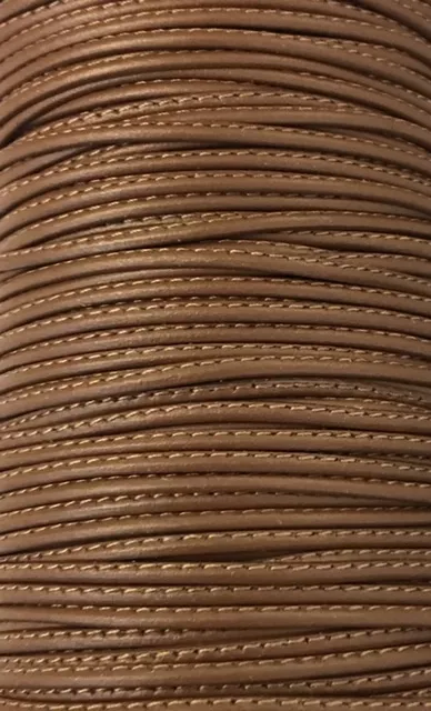 L599 Cuir cousu 1.5mm-43 COULEURS - café