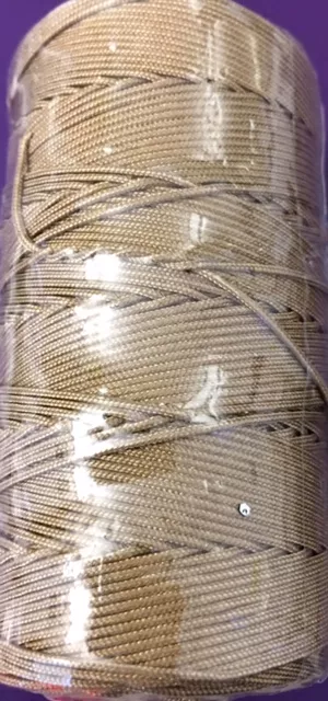 fils polyester pour macramé etc... - moutarde