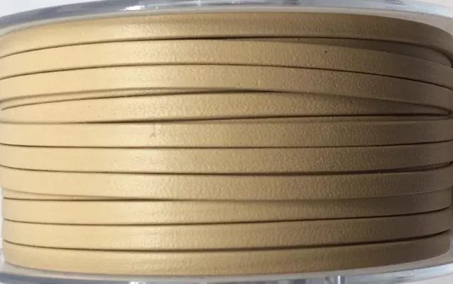 Cuir de chèvre 3mm doublé-NOUVELLES COULEURS - Beige foncé