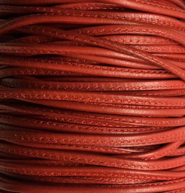 Cuir de chèvre cousu 2.70mm,NOUVELLES COULEURS,29 couleurs - Rouge