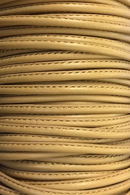 Cuir de chèvre cousu 2.70mm,NOUVELLES COULEURS,29 couleurs - Beige foncé