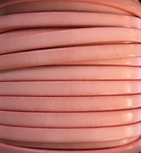 Cuir de veau 5mm Candy sans bordures noires - Rose