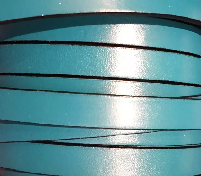 Cuir de Veau 10mm - Vert turquoise