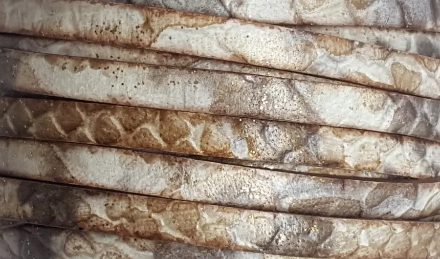 Cuir de veau Italien 5mm avec motif - Camel