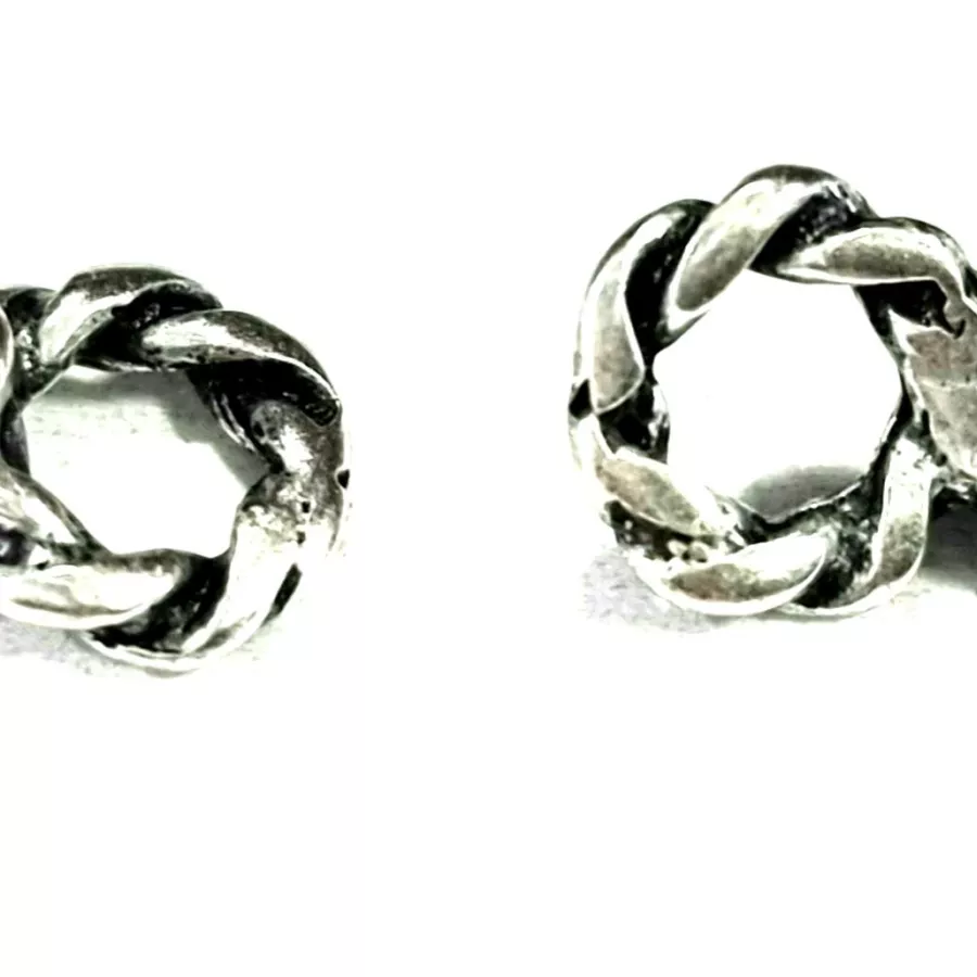 Passant avec strass pour cuir 5mm