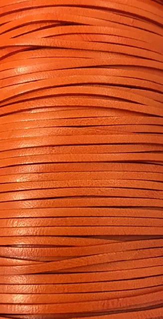 Cuir de veau 2mm plat-nouvelles couleurs - Orange