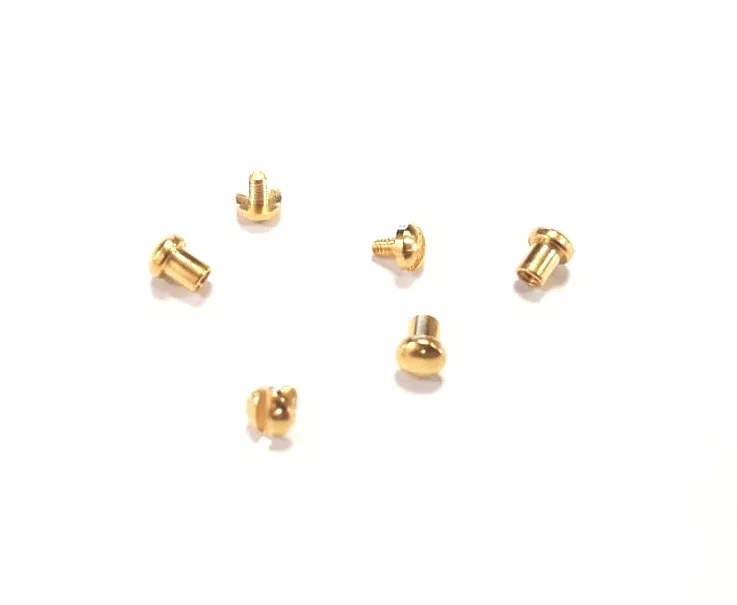 Petit rivet en laiton pour cuir ou tissus - Argent Or