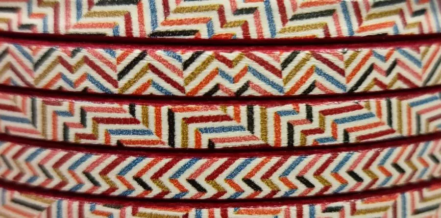 Cuir de veau imprimé; nouveaux modèles - abricot Multicouleur