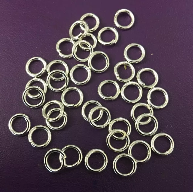 Anneaux de montage 7mm en laiton plaqués en France 10 microns ou or 1 micron - Argent