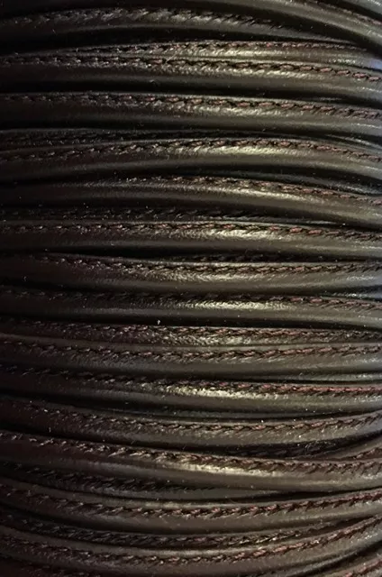 Cuir de chèvre cousu 2.70mm,NOUVELLES COULEURS,29 couleurs - testa di moro