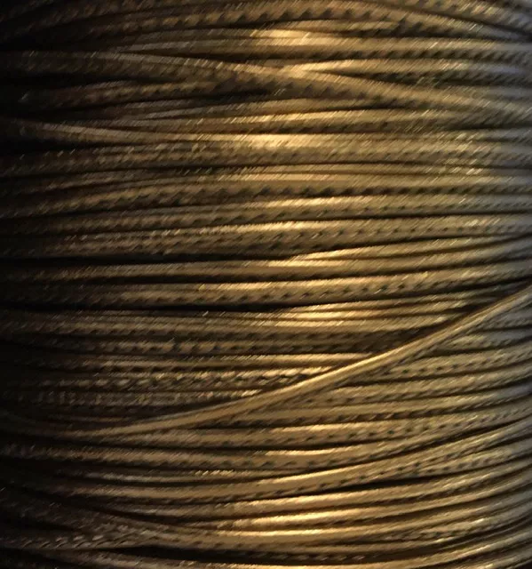 Cuir de chèvre cousu 1.5mm métallisé - Bronze