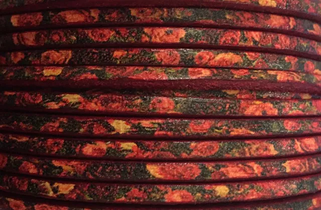 cuir de veau 3mm imprimé, NOUVEAUX MODELES  - Rouge bordeaux